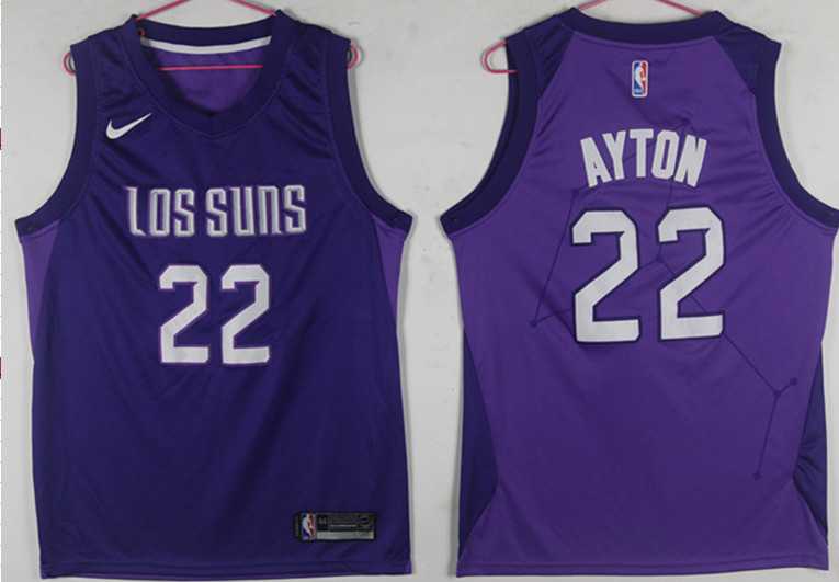 Suns 22 Deandre Ayton Purple City Edition Nike Swingman Jersey,We sell and wholesale Suns 22 Deandre Ayton Purple City Edition Nike Swingman Jersey on line form chian!